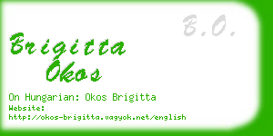 brigitta okos business card